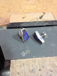 Boulder opal Earrings